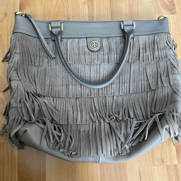 Tory Burch suede bag in very good condition - Picture 1 of 5